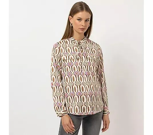 STEFFEN SCHRAUT Bluse Nizza Ärmelriegel Brusttaschen figurumspielend