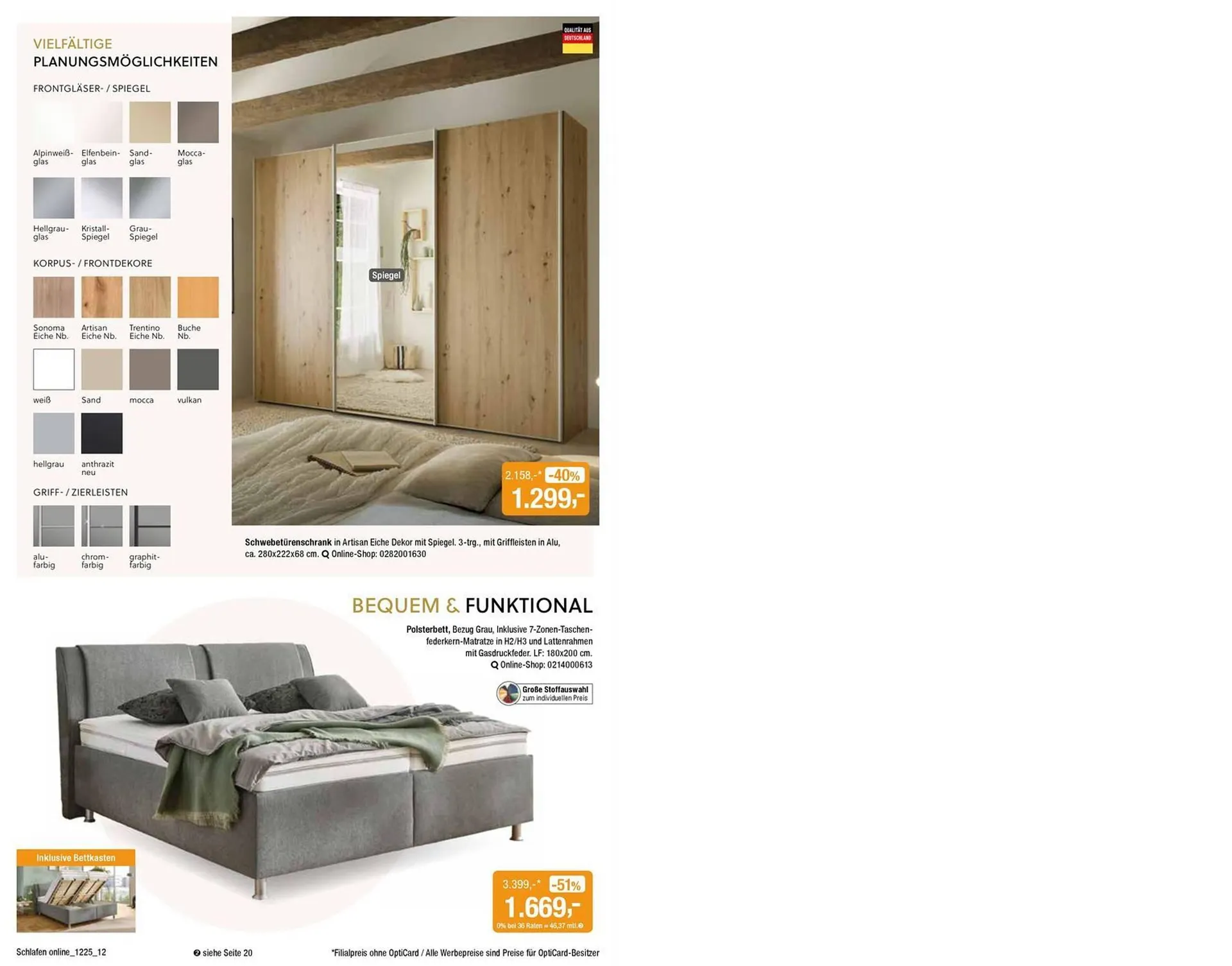 Opti Wohnwelt Prospekt von 5. Dezember bis 31. Januar 2026 - Prospekt seite 12