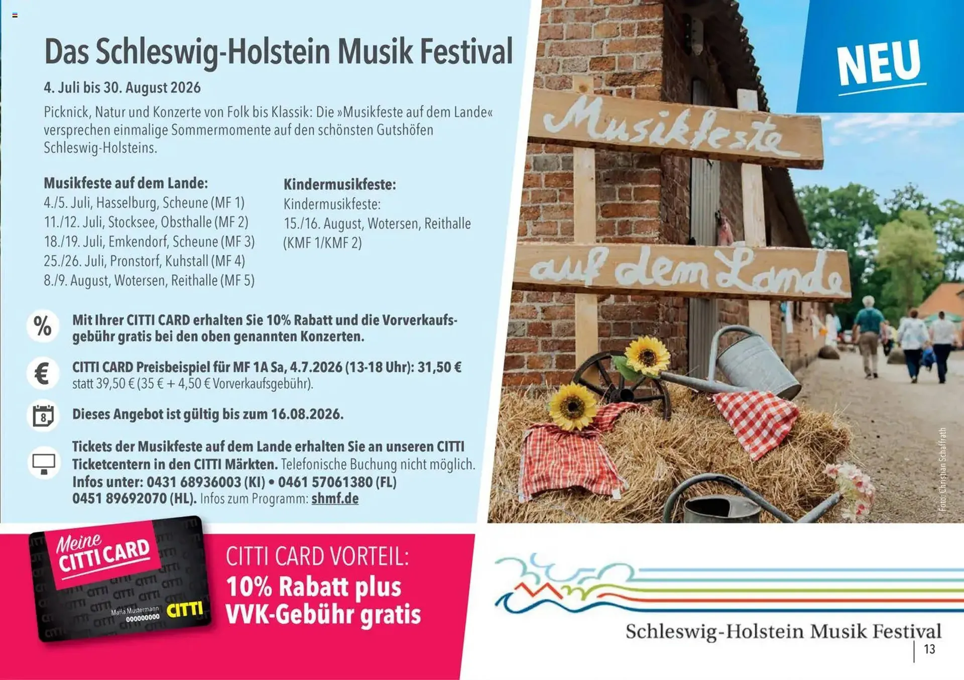 CITTI Markt Prospekt von 20. April bis 19. Juli 2026 - Prospekt seite 13