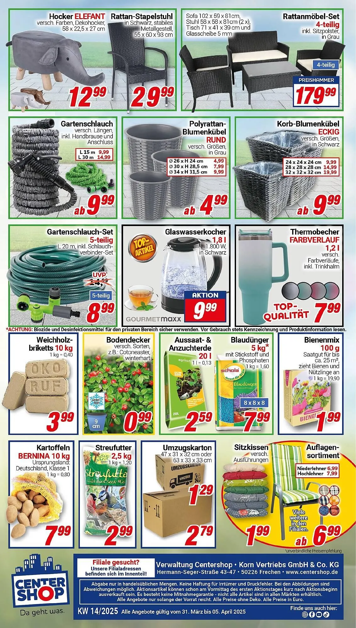 CENTERSHOP Prospekt von 31. März bis 5. April 2025 - Prospekt seite 20