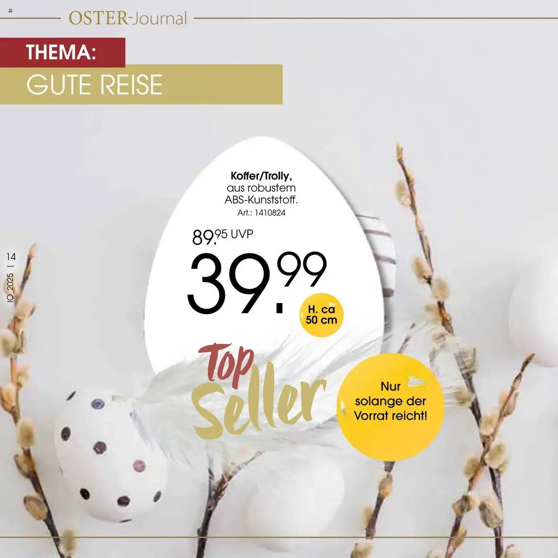 Zurbrüggen Prospekt von 11. April bis 26. April 2025 - Prospekt seite 14