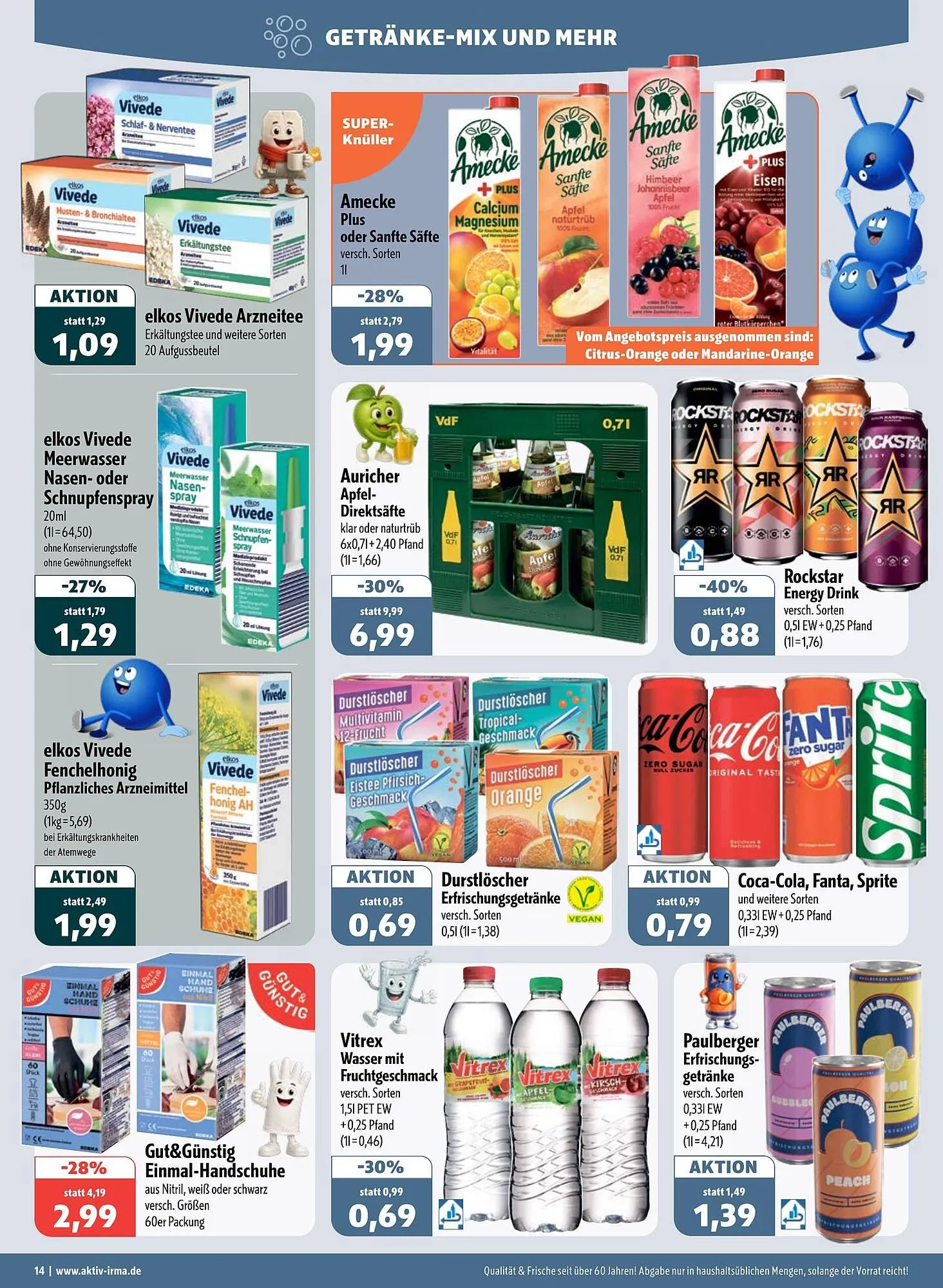 Aktiv Irma Prospekt von 19. Januar bis 24. Januar 2026 - Prospekt seite 14