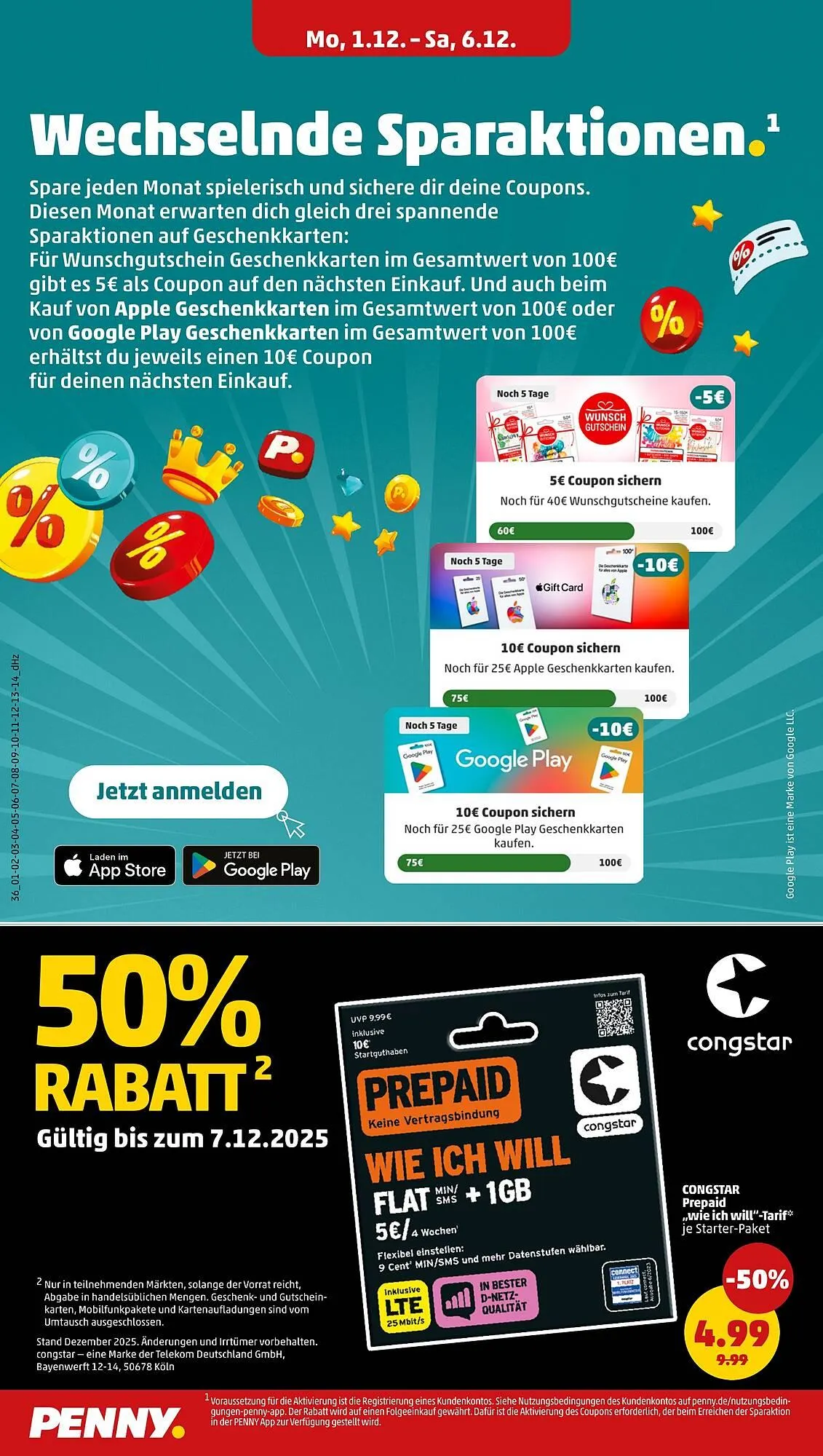 PENNY Prospekt von 1. Dezember bis 6. Dezember 2025 - Prospekt seite 40