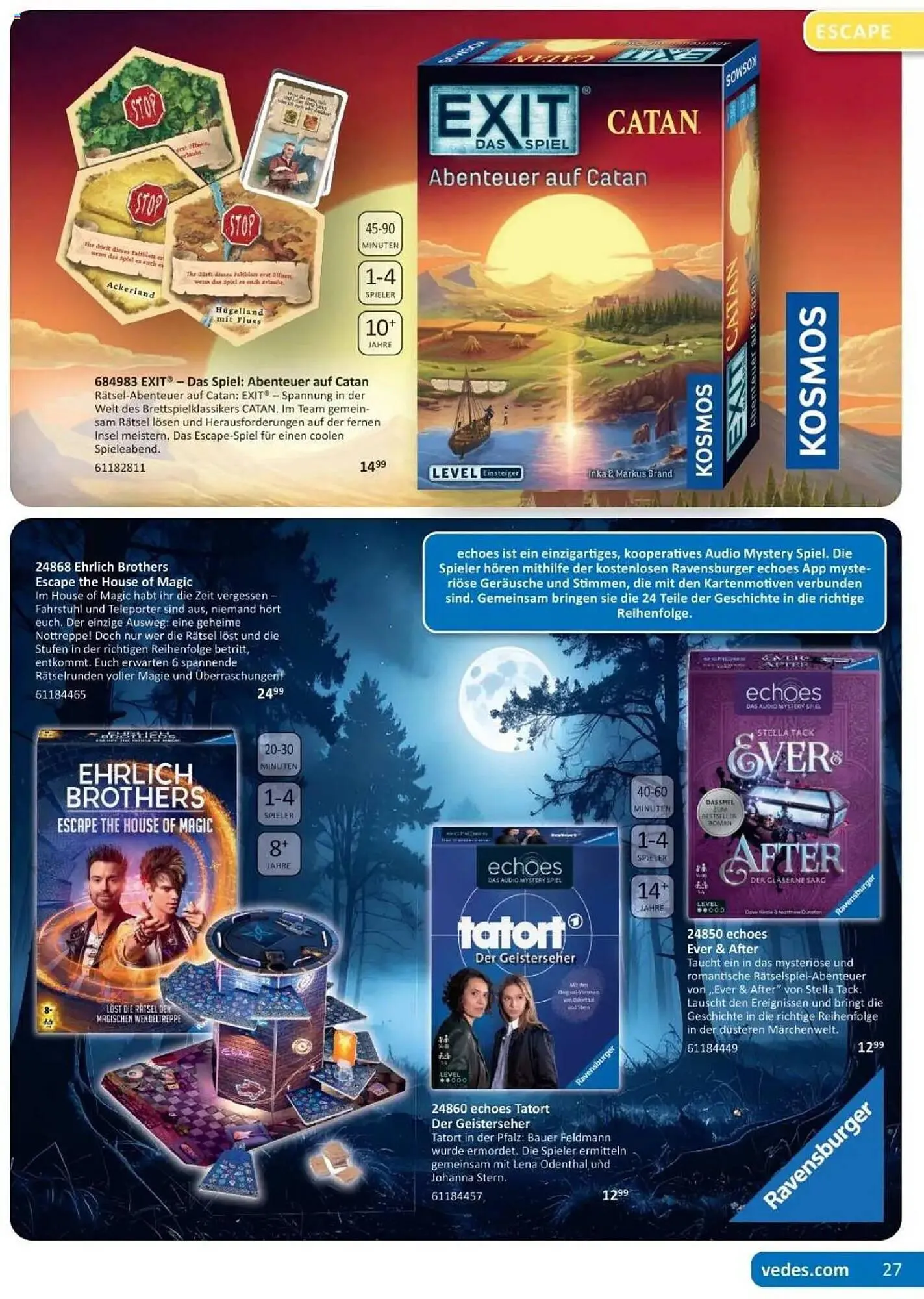 Vedes Prospekt von 25. August bis 31. Oktober 2025 - Prospekt seite 27