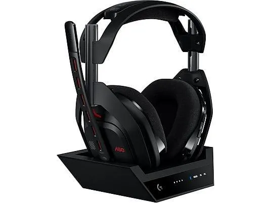 LOGITECH Astro A50 (Gen 5) LIGHTSPEED kompatibel mit Dolby Atmos inkl. Basisstation, kabellos, Over-ear Gaming Headset Bluetooth Schwarz