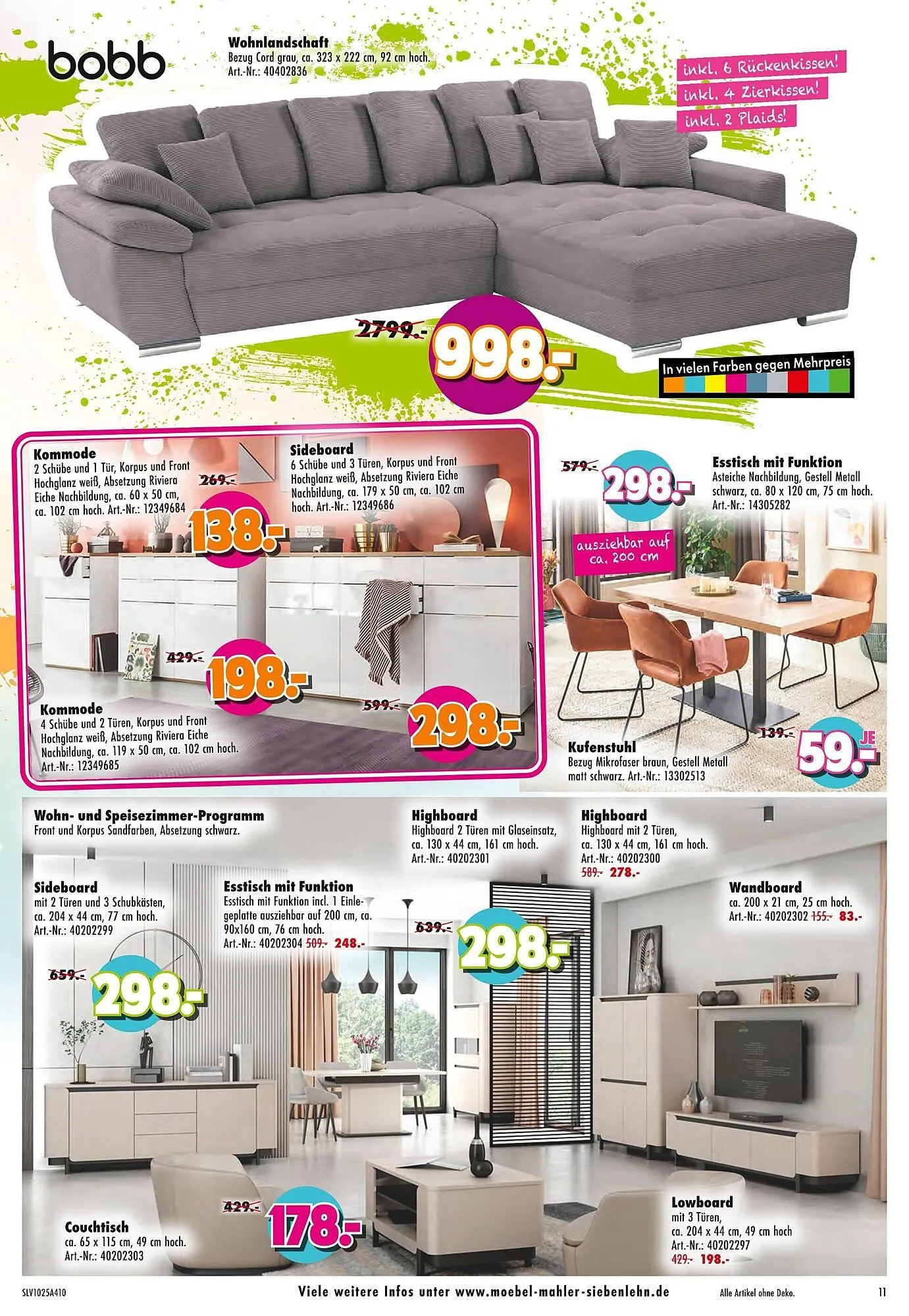 Möbel Mahler Katalog von 29. Oktober bis 4. November 2025 - Prospekt seite 11