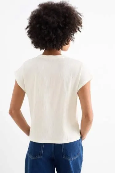 Basic T-shirt - textured