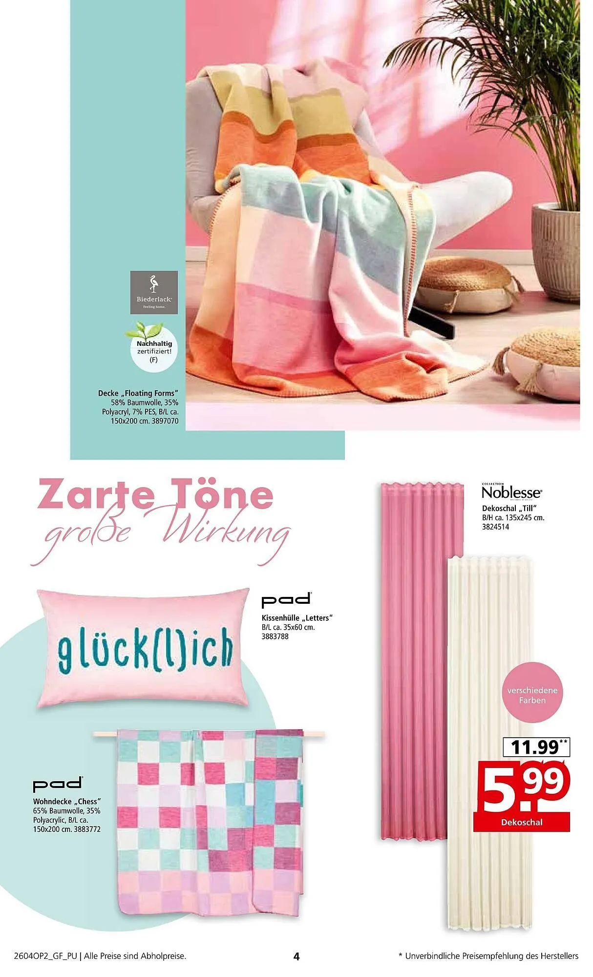 Segmüller Prospekt von 28. März bis 27. Juni 2026 - Prospekt seite 4