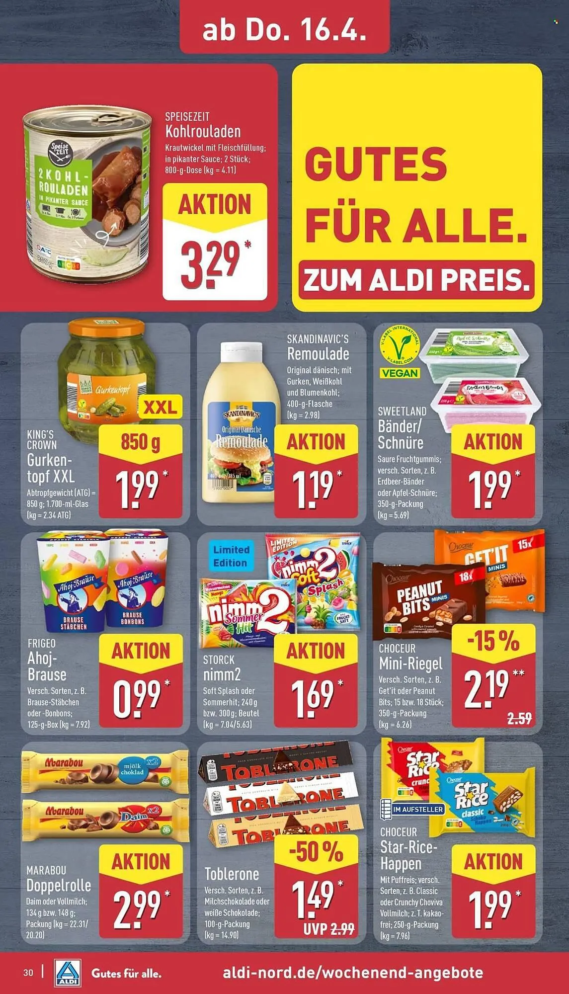 Aldi Nord Prospekt von 13. April bis 18. April 2026 - Prospekt seite 34
