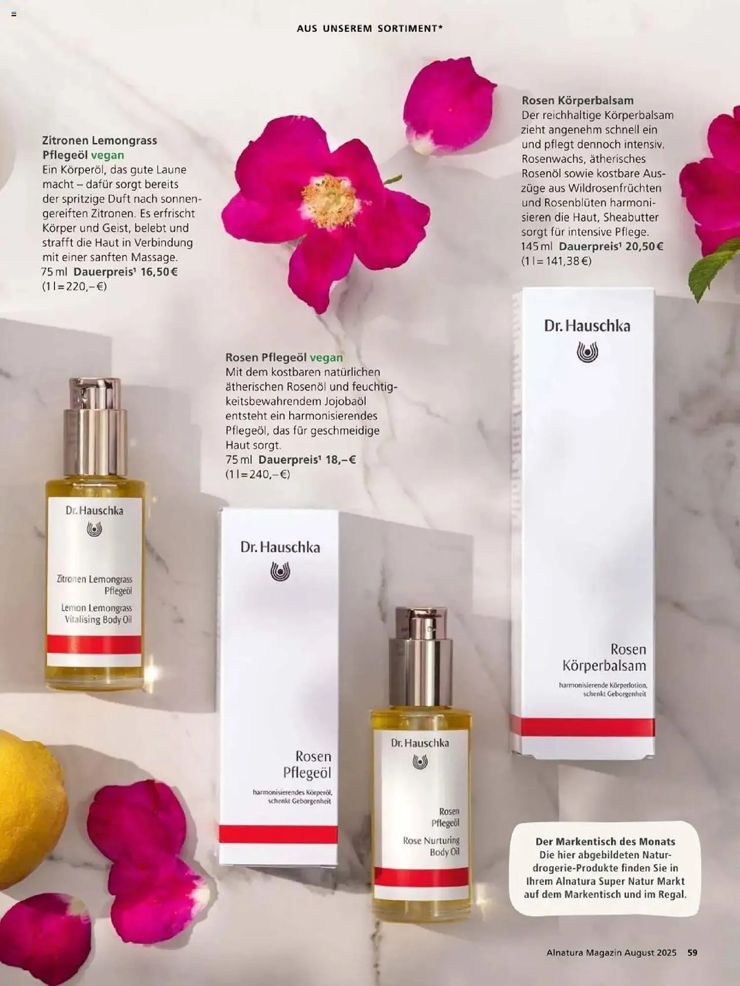 Alnatura Prospekt von 1. August bis 31. August 2025 - Prospekt seite 59
