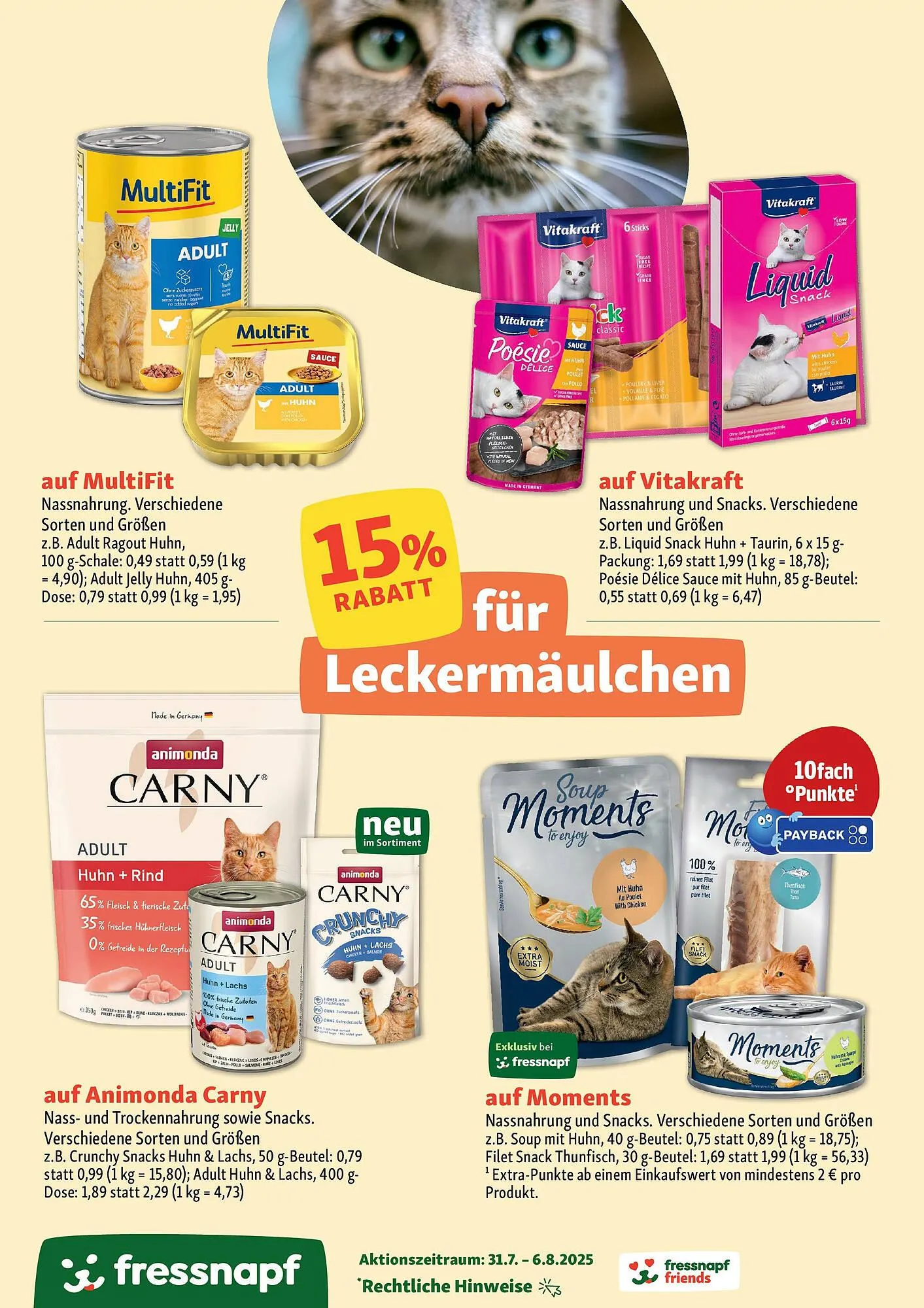 Fressnapf Prospekt von 30. Juli bis 6. August 2025 - Prospekt seite 3