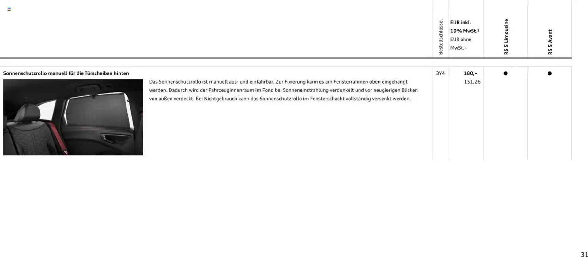 Audi Prospekt von 1. April bis 1. April 2027 - Prospekt seite 31