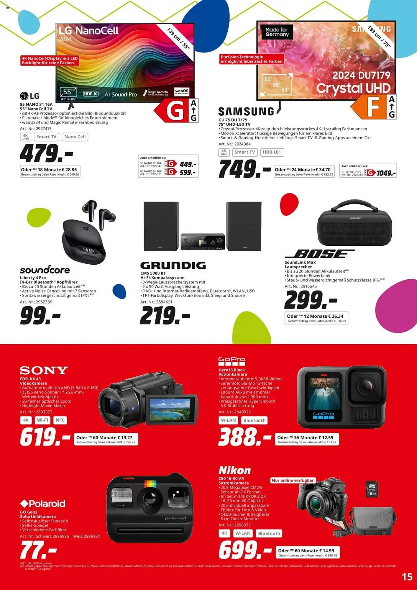 Saturn Prospekt von 7. April bis 22. April 2025 - Prospekt seite 15