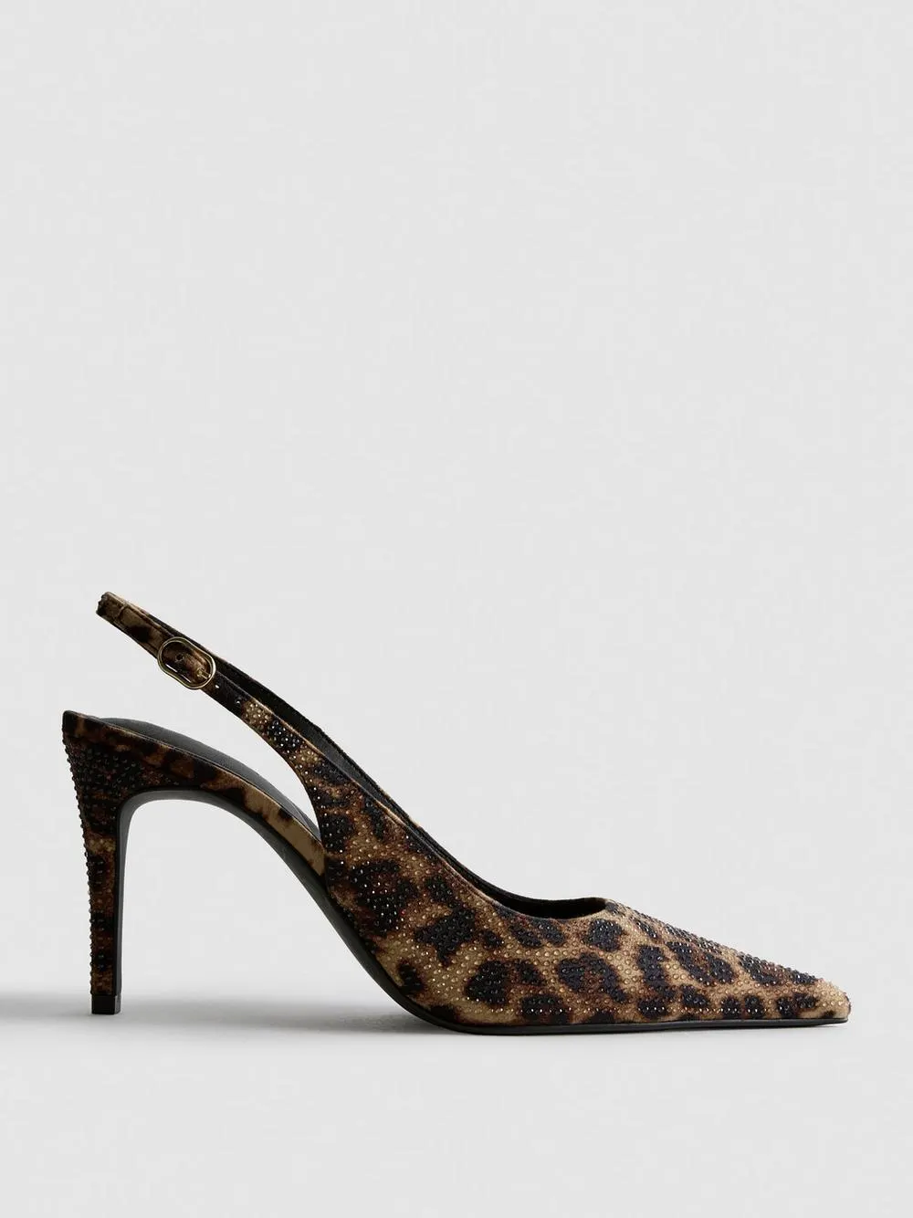 Hot Fix Sling Back Court Heels