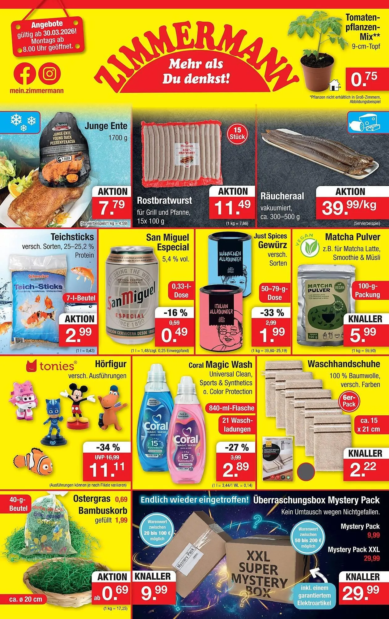 Zimmermann Prospekt von 30. März bis 4. April 2026 - Prospekt seite 1