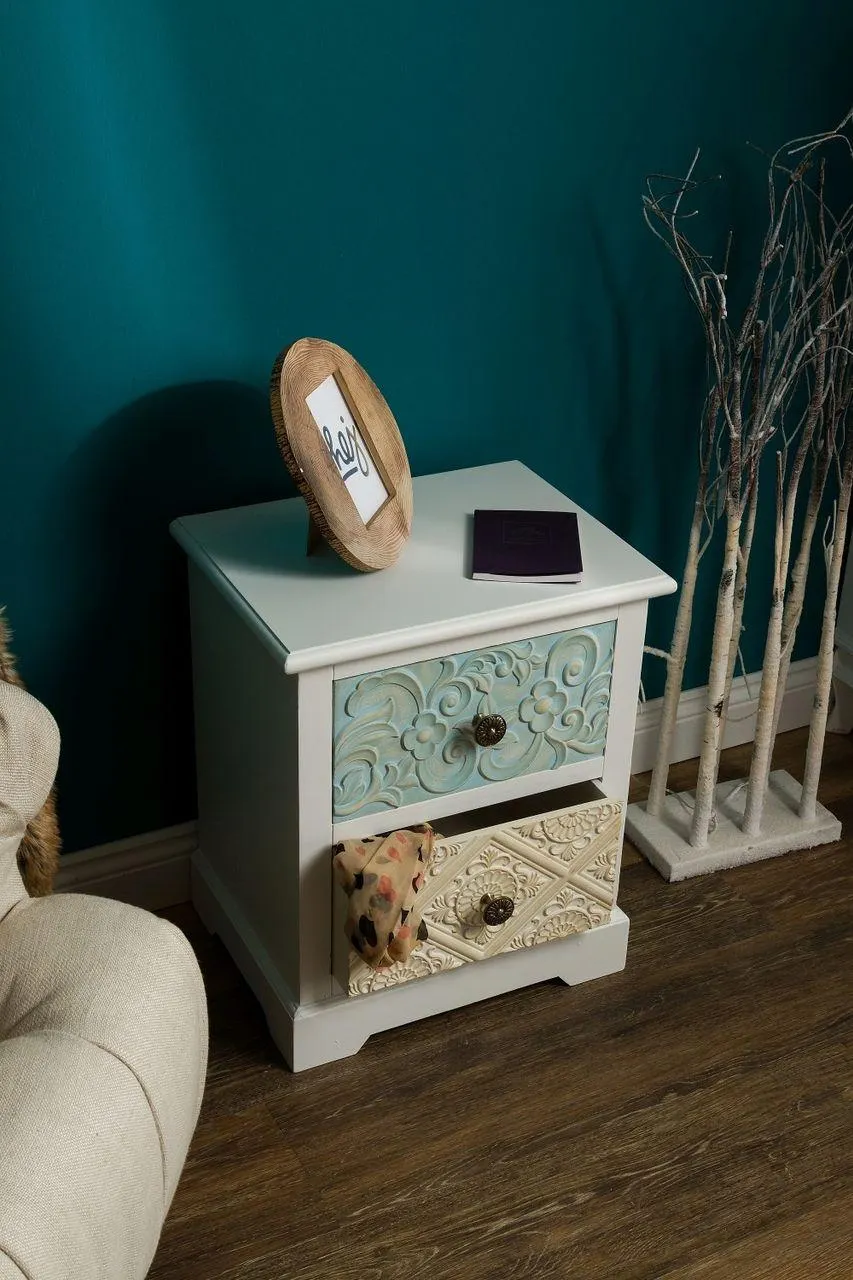 My Flair Kommode "Inez", mit 2 Schubladen - weiß