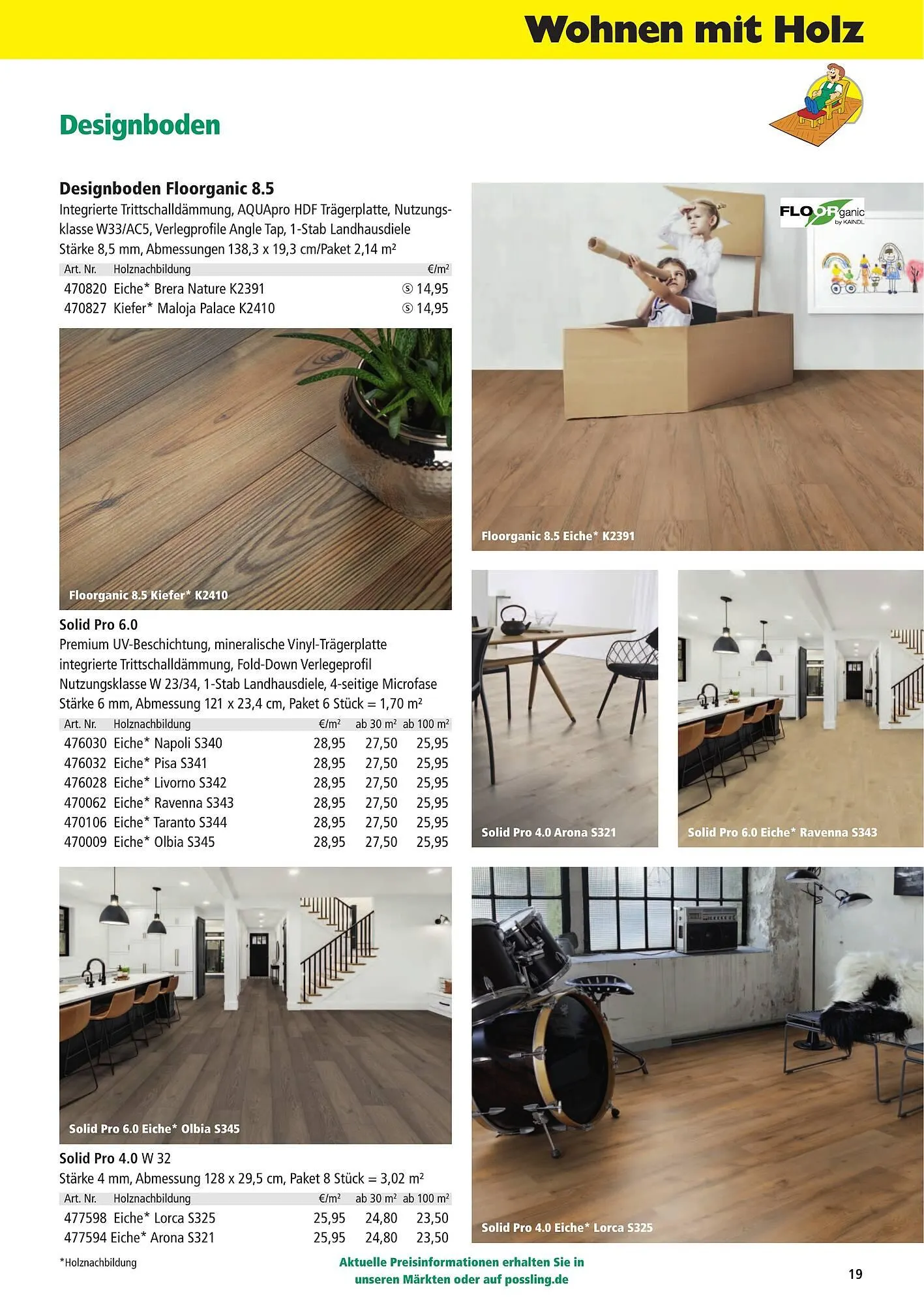 Holz Possling Prospekt von 1. April bis 31. Juli 2026 - Prospekt seite 19