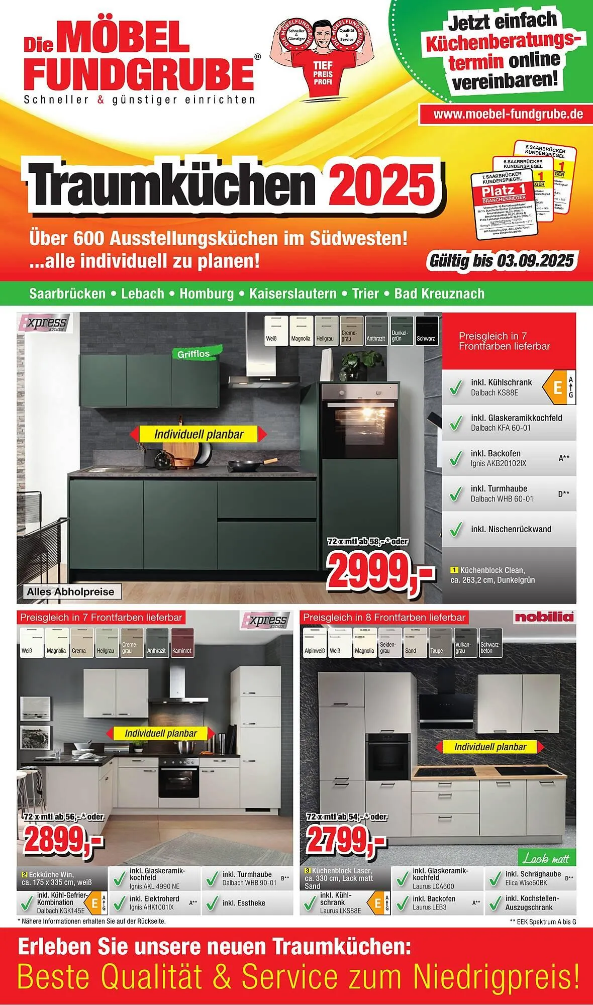 Möbelfundgrube Prospekt von 14. August bis 3. September 2025 - Prospekt seite 1