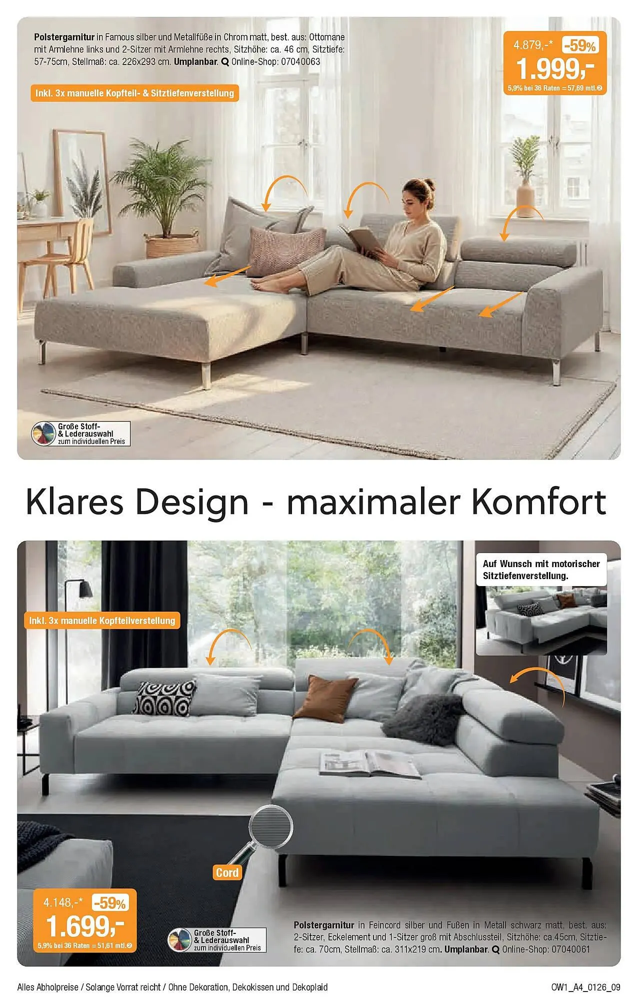 Opti Wohnwelt Prospekt von 18. Dezember bis 28. Januar 2026 - Prospekt seite 9