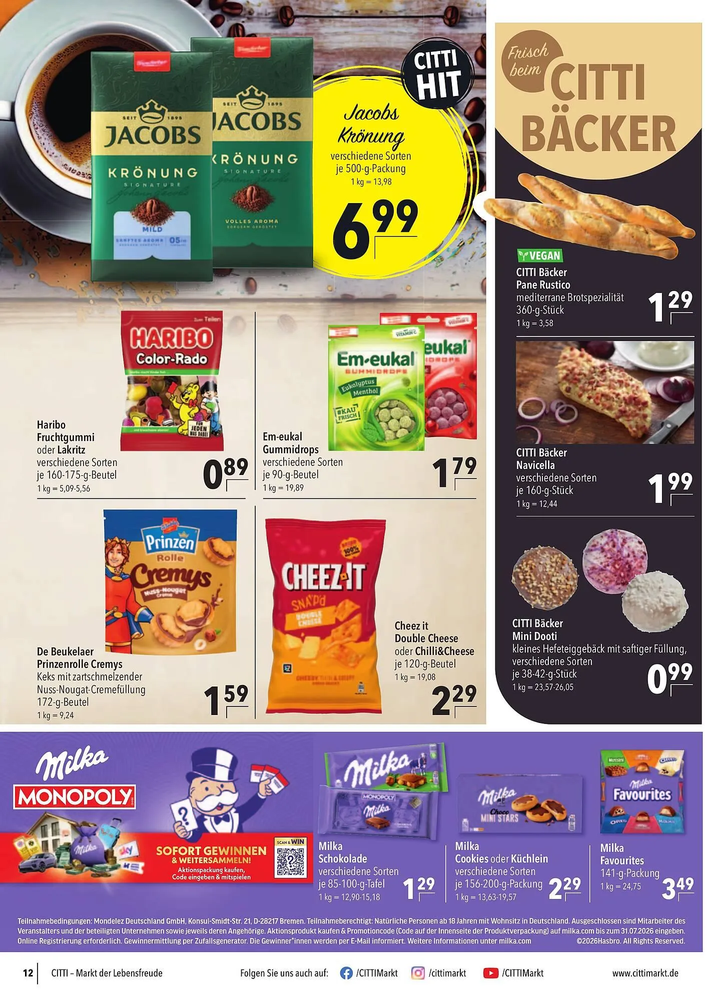 CITTI Markt Prospekt von 8. April bis 14. April 2026 - Prospekt seite 12