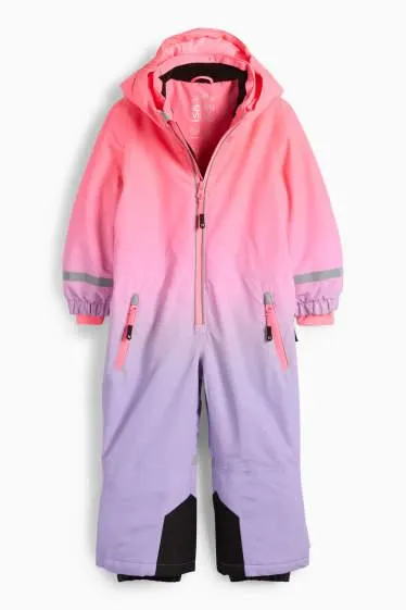 Ski suit with hood - waterproof - patterned