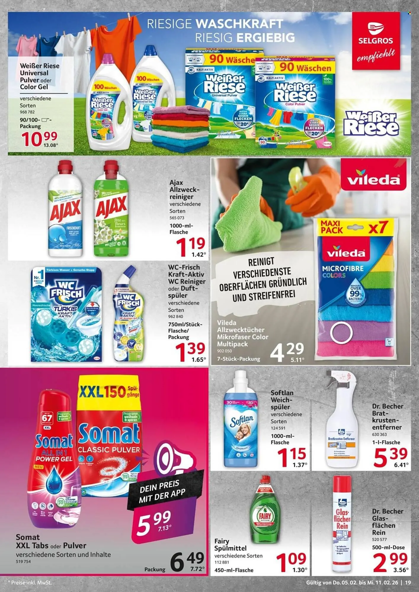 Selgros Prospekt von 5. Februar bis 11. Februar 2026 - Prospekt seite 19