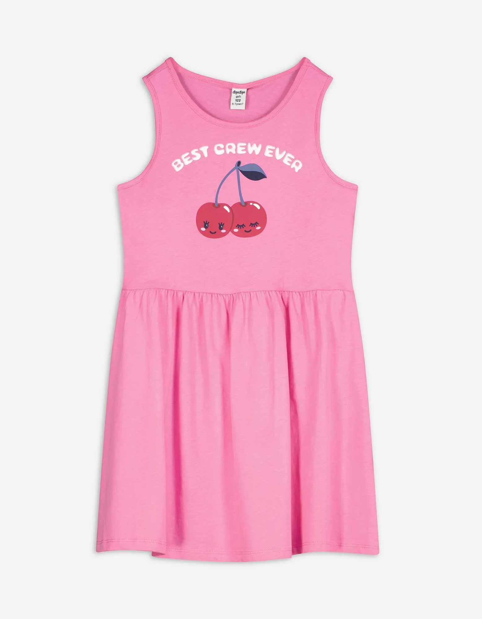 Kleid - Print - pink