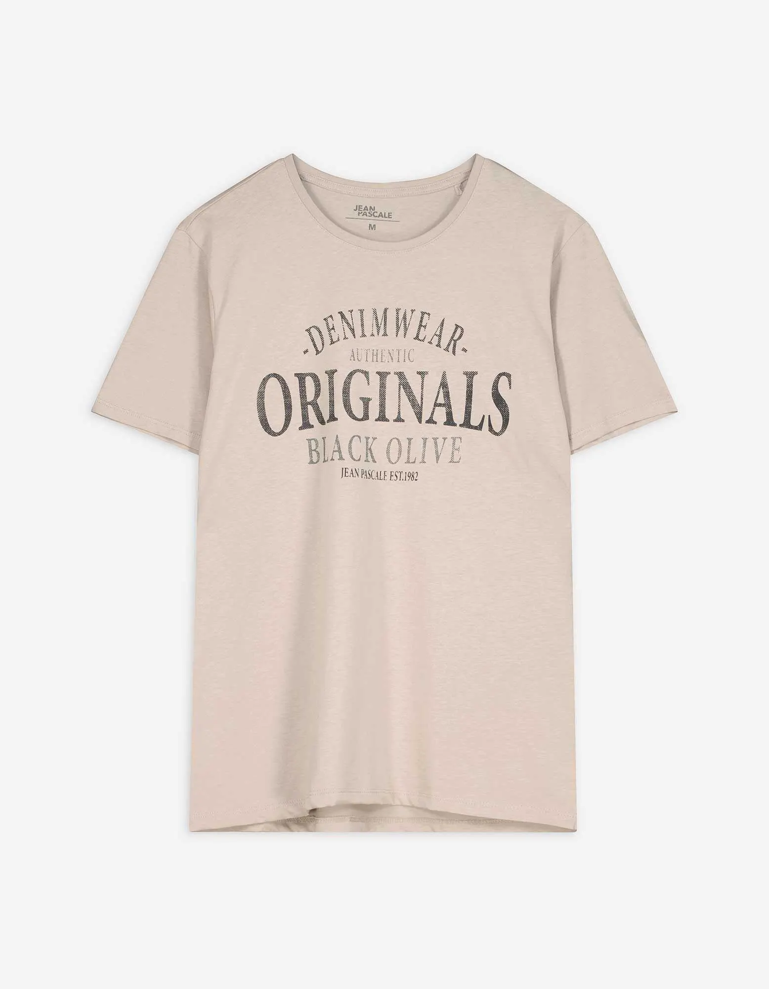 T-Shirt - Print - beige