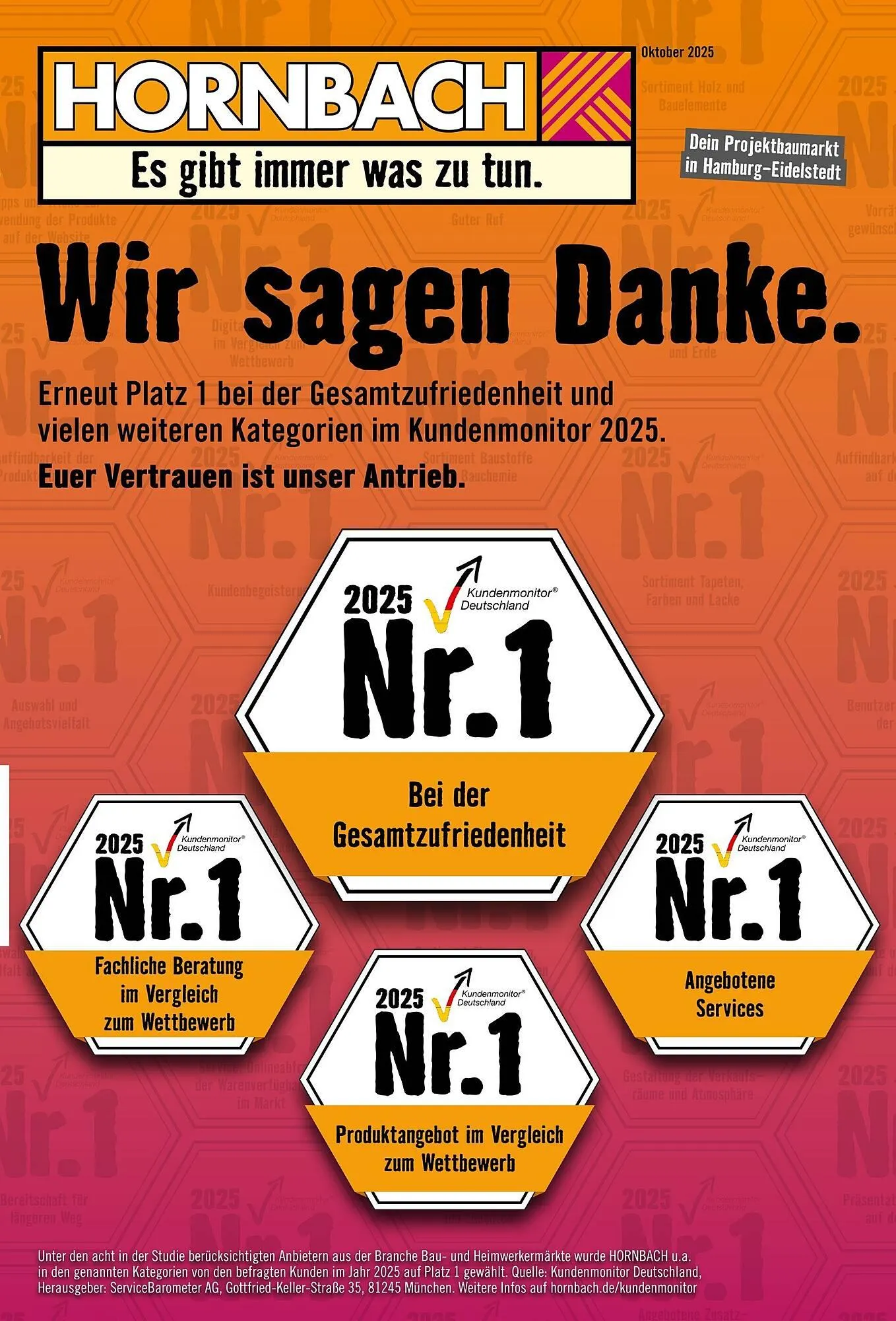 Hornbach Prospekt von 1. Oktober bis 29. Oktober 2025 - Prospekt seite 1