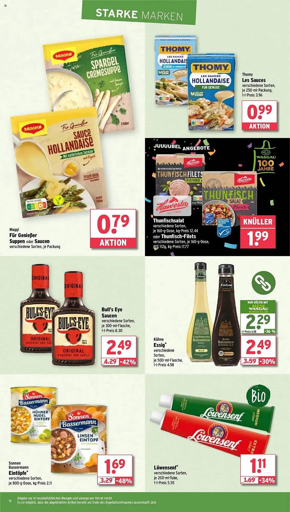 Wasgau Prospekt von 12. Mai bis 17. Mai 2025 - Prospekt seite 16