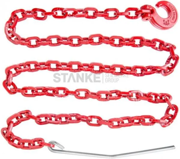 Vierkantkette Chokerkette 8mm Forstkette mit Nadel