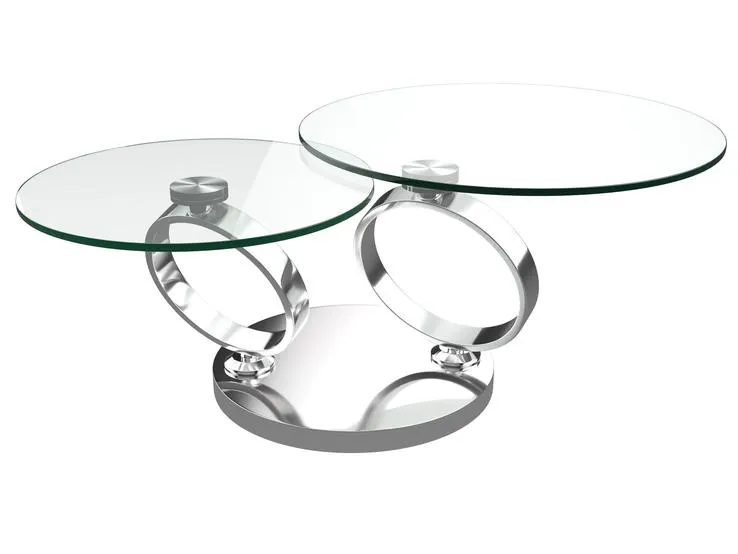 Puro Couchtisch EOLIA 130x75 cm Klarglas