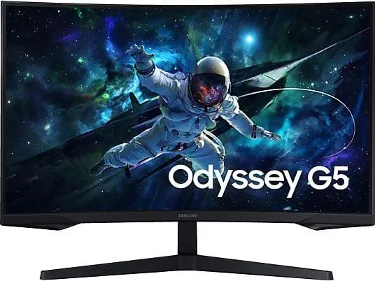 SAMSUNG Odyssey G55C S32CG554EU 32 Zoll WQHD Gaming Monitor (1 ms Reaktionszeit, 165 Hz)