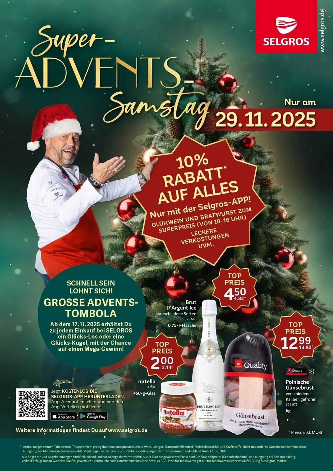 Selgros Prospekt von 29. November bis 29. November 2025 - Prospekt seite 1