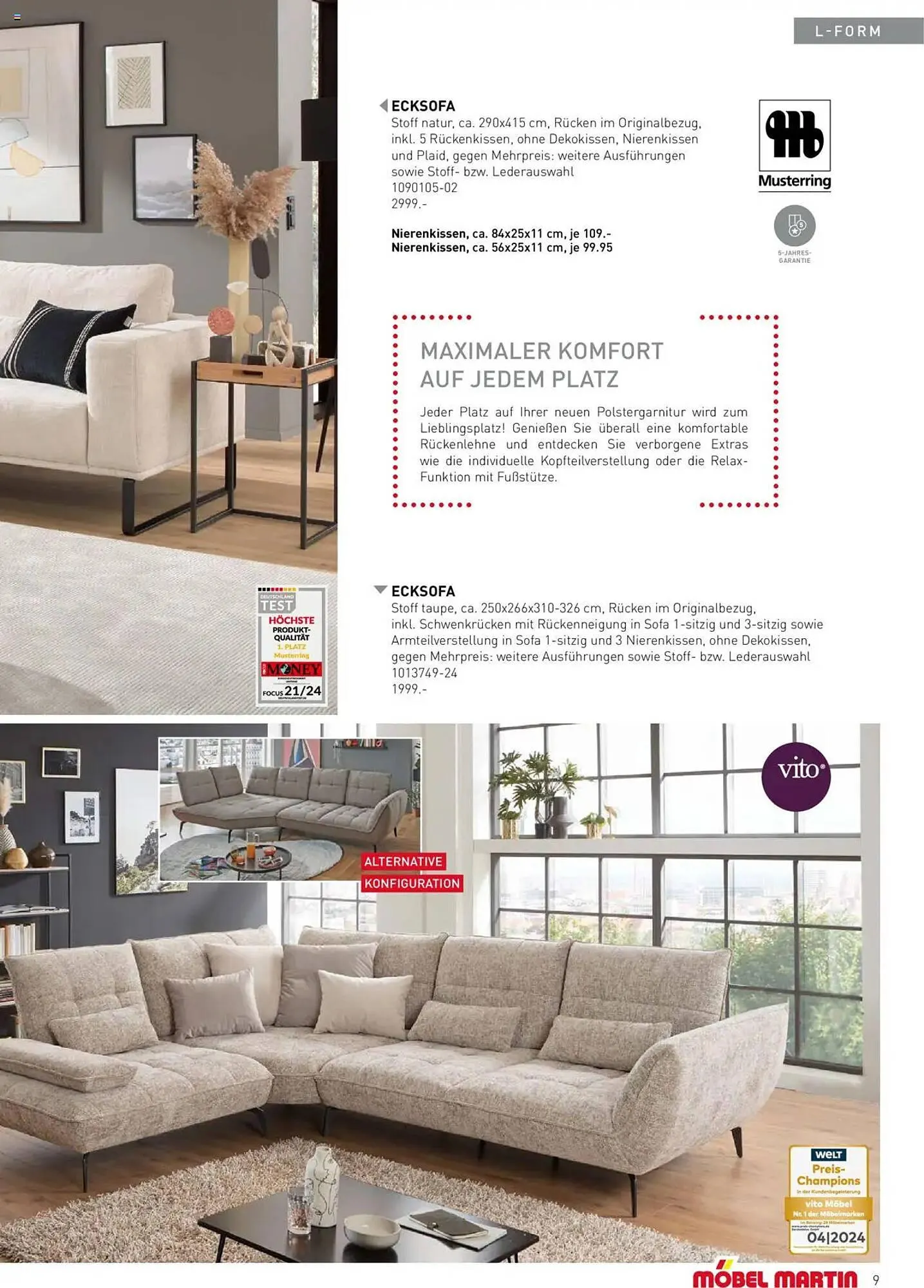 Möbel Martin Prospekt von 30. August bis 31. Dezember 2025 - Prospekt seite 9