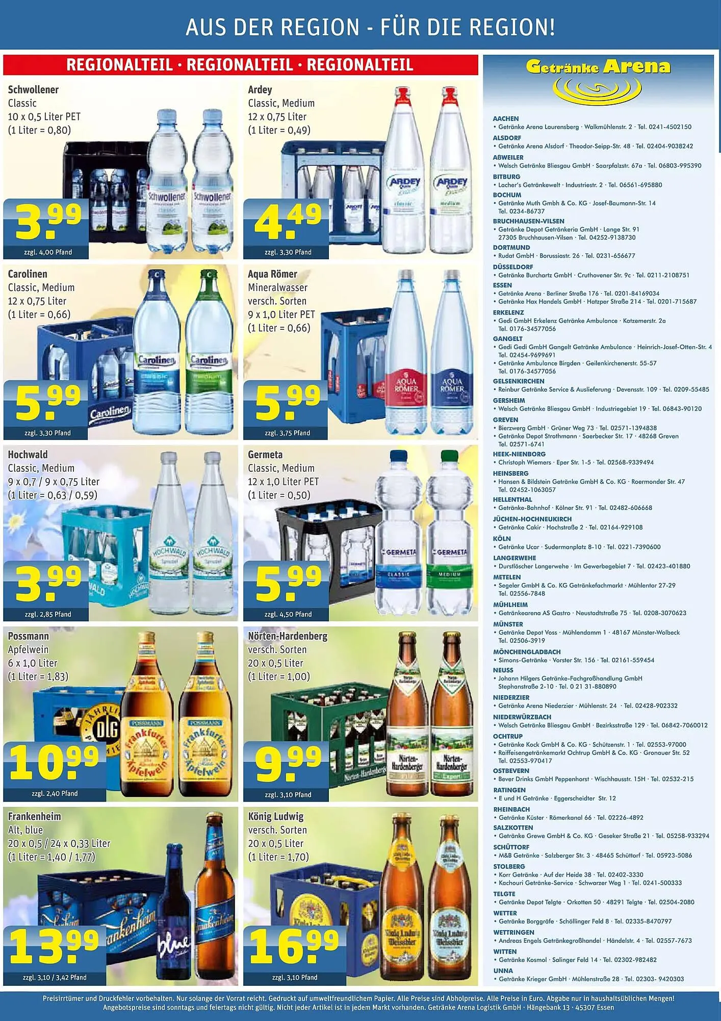 Getränke Arena Prospekt von 19. April bis 25. April 2026 - Prospekt seite 4