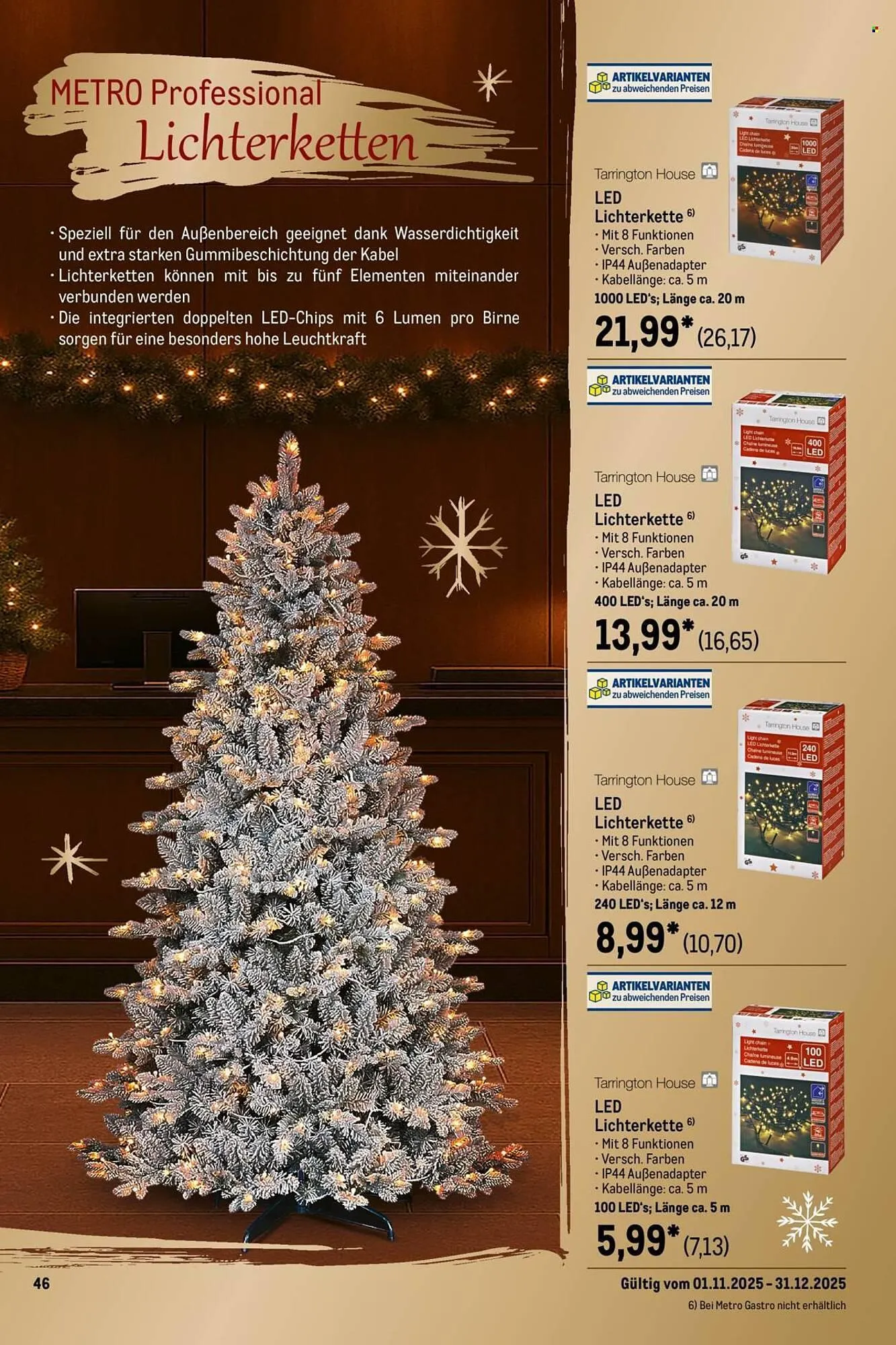 METRO Prospekt von 1. November bis 31. Dezember 2025 - Prospekt seite 54