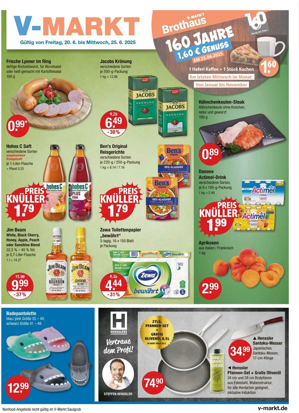 V-Markt Aktueller Prospekt von 20. Juni bis 25. Juni 2025 - Prospekt seite 1