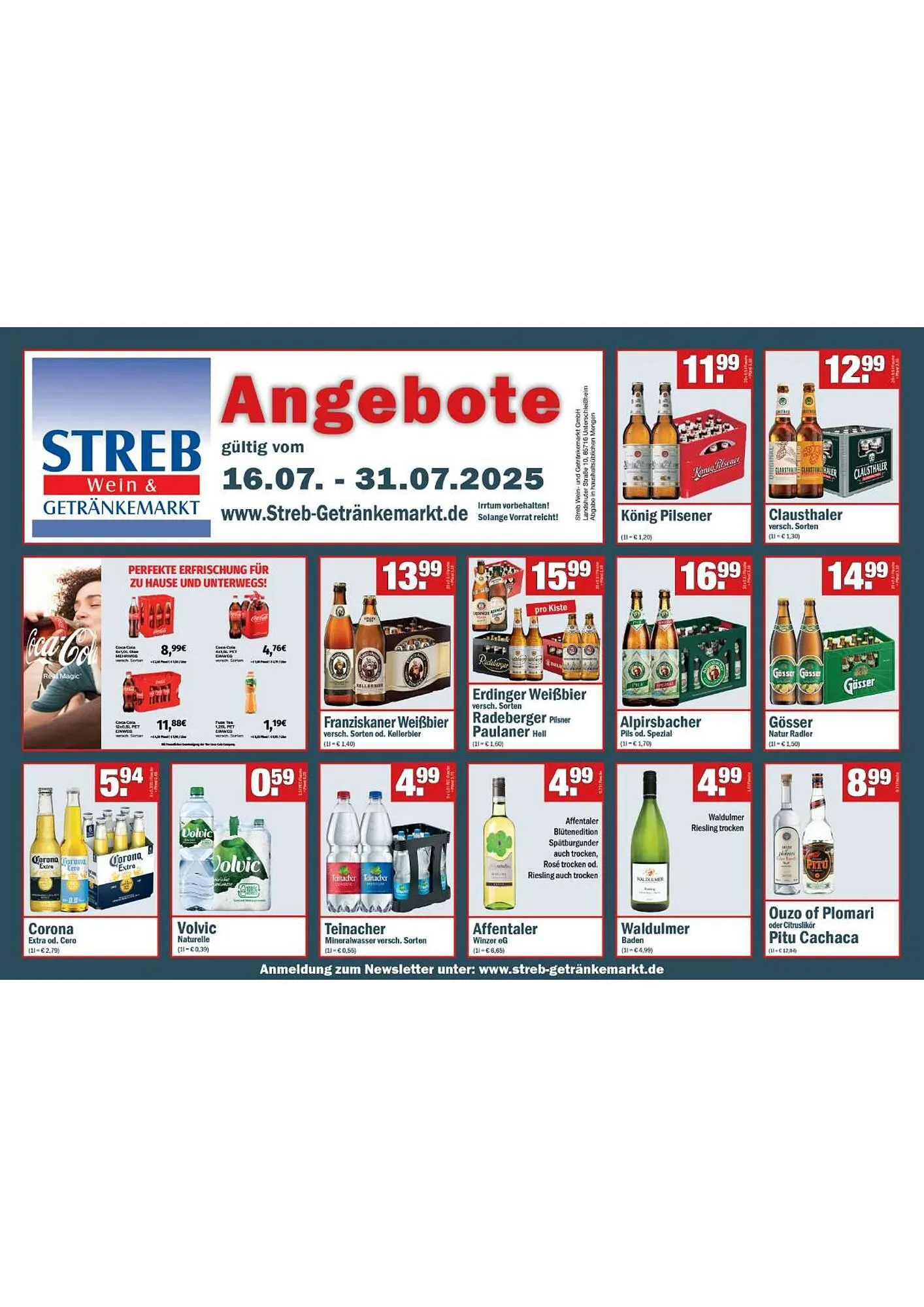 Streb Getränkemarkt Prospekt - 1