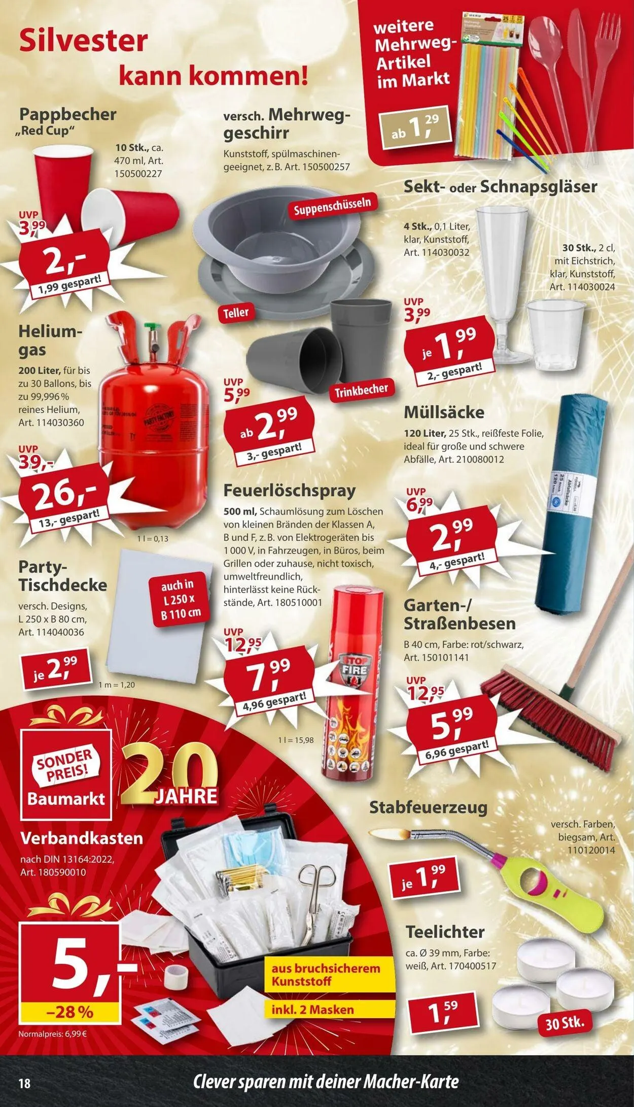 Sonderpreis Baumarkt Aktueller Prospekt von 20. Dezember bis 3. Januar 2026 - Prospekt seite 18