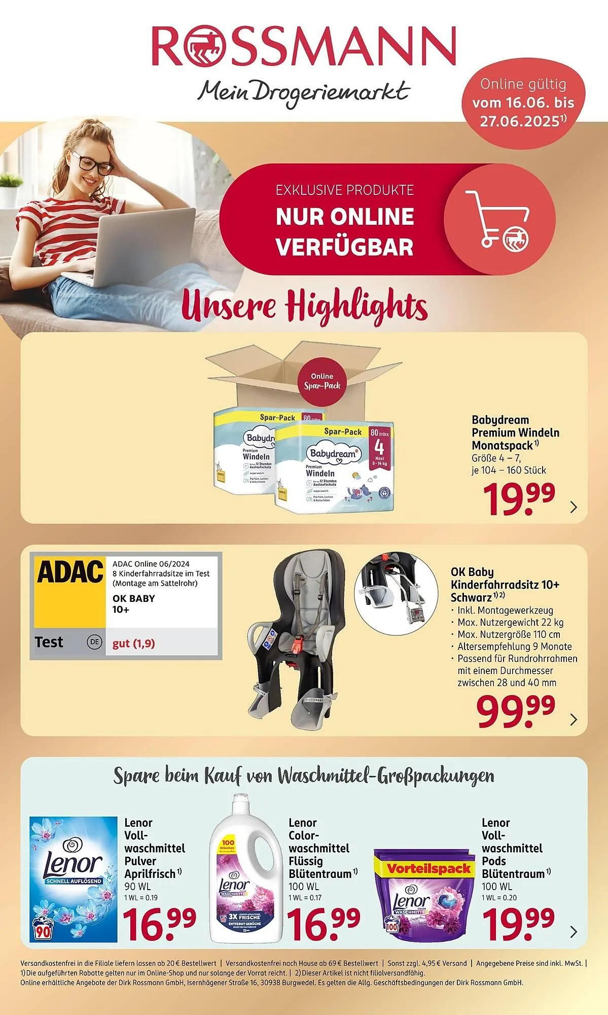 Rossmann Prospekt von 16. Juni bis 27. Juni 2025 - Prospekt seite 1