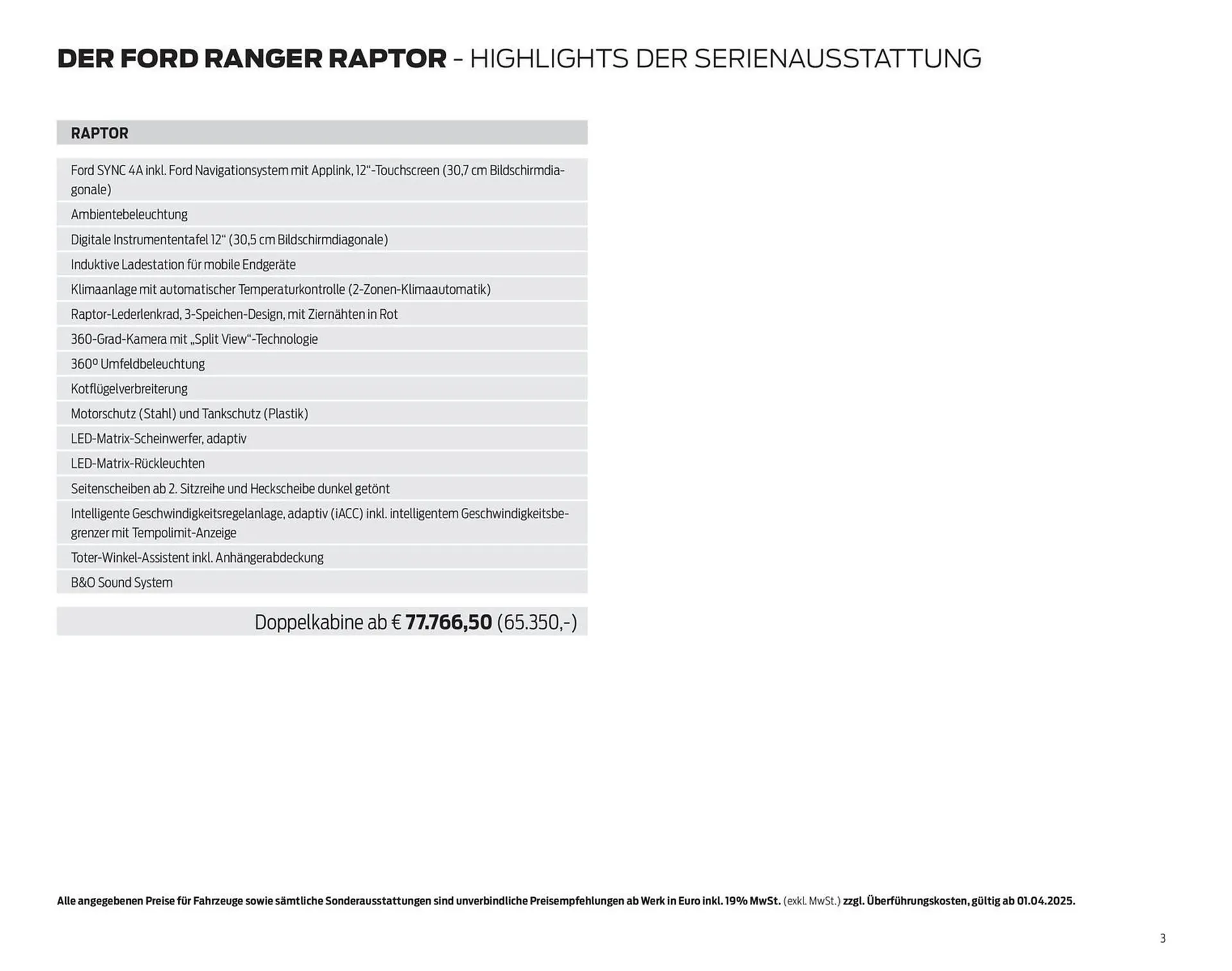 Ford Prospekt von 25. März bis 8. April 2026 - Prospekt seite 3