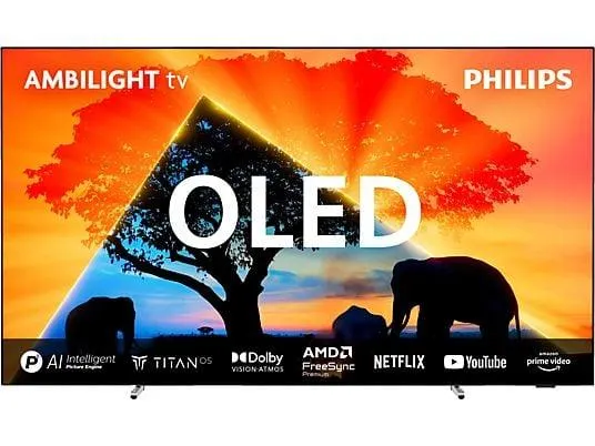 PHILIPS 65OLED759/12 4K OLED Ambilight TV (Flat, 65 Zoll / 164 cm, OLED 4K, SMART TV, Ambilight)