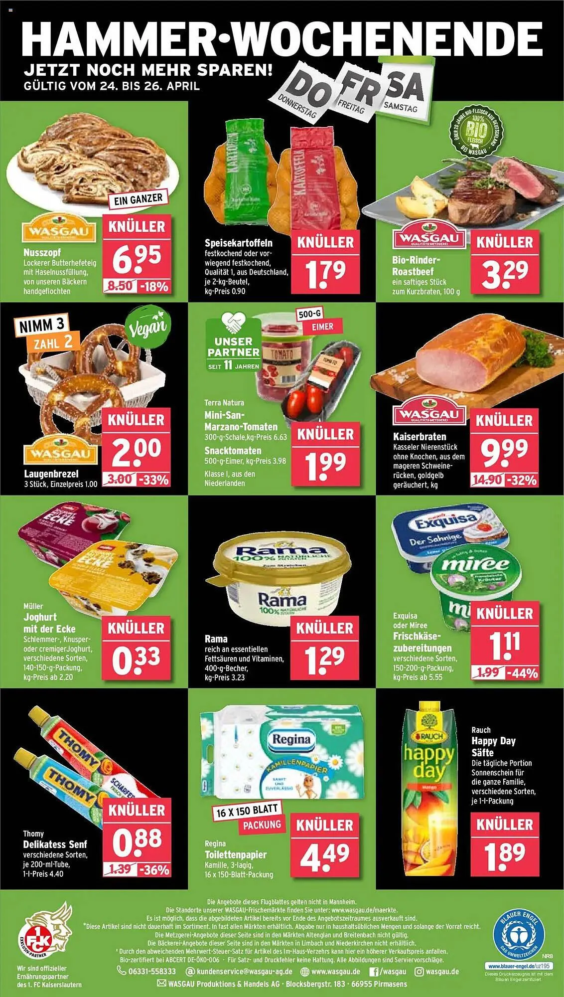 Wasgau Prospekt von 22. April bis 27. April 2025 - Prospekt seite 24