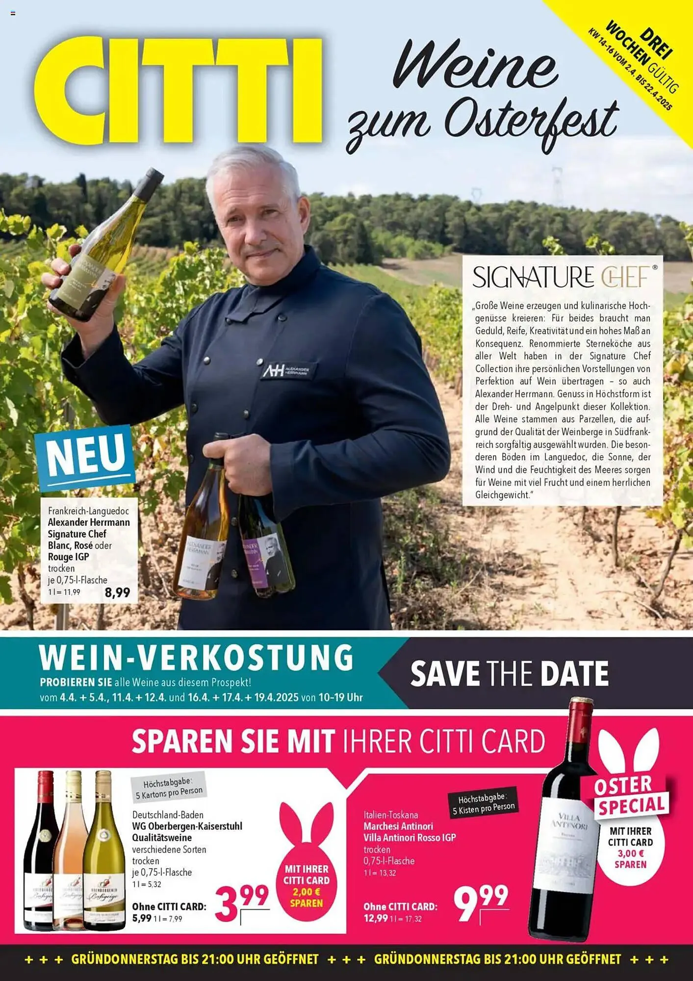 CITTI Markt Prospekt von 2. April bis 22. April 2025 - Prospekt seite 1