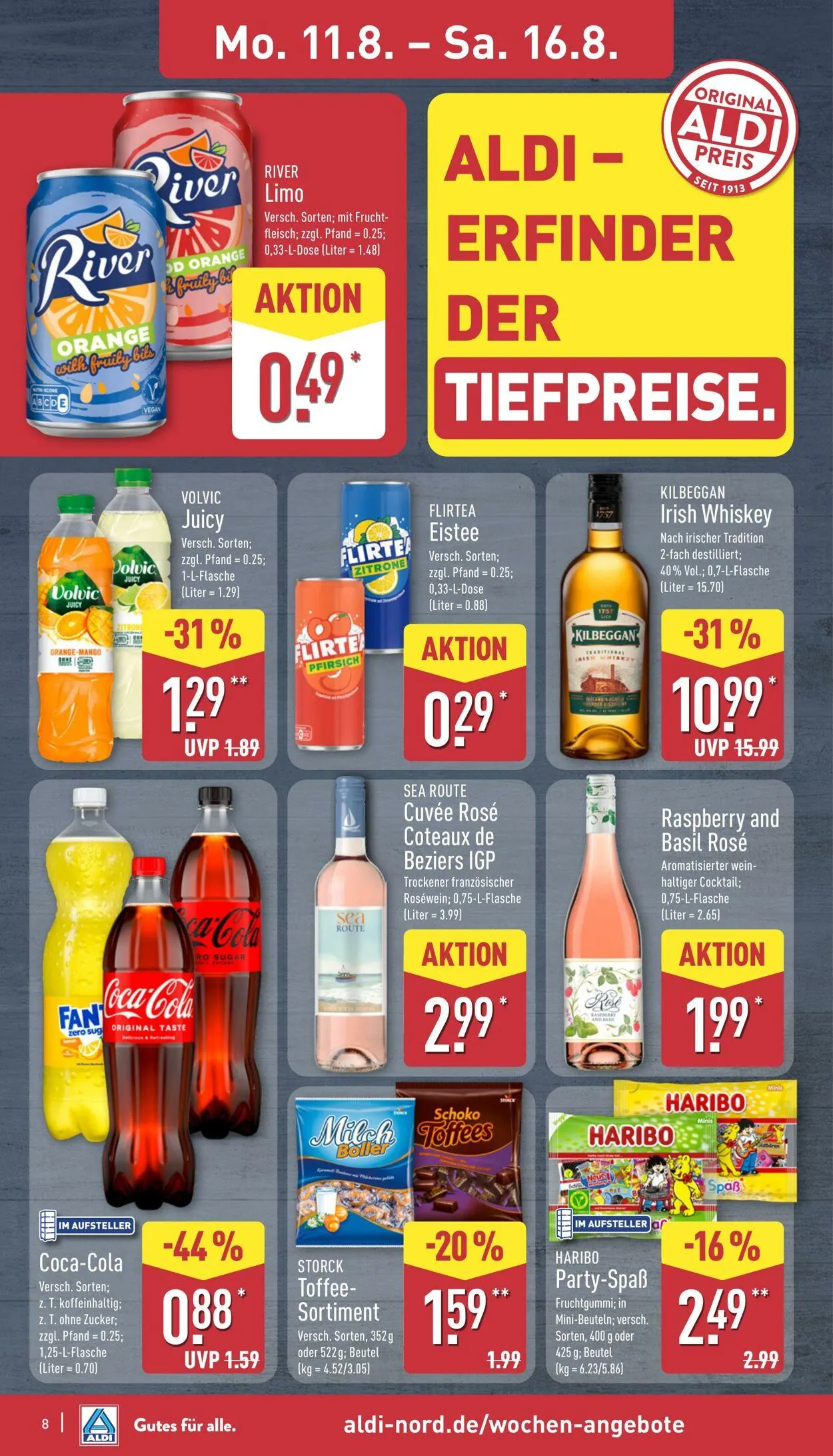 Aldi-Nord von 11. August bis 16. August 2025 - Prospekt seite 8