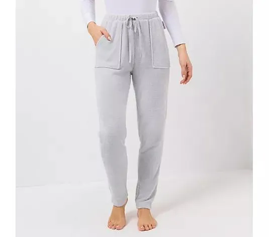 MONT CHALET Damen-Hose uni Angora-Imitat aufgesetzte Taschen