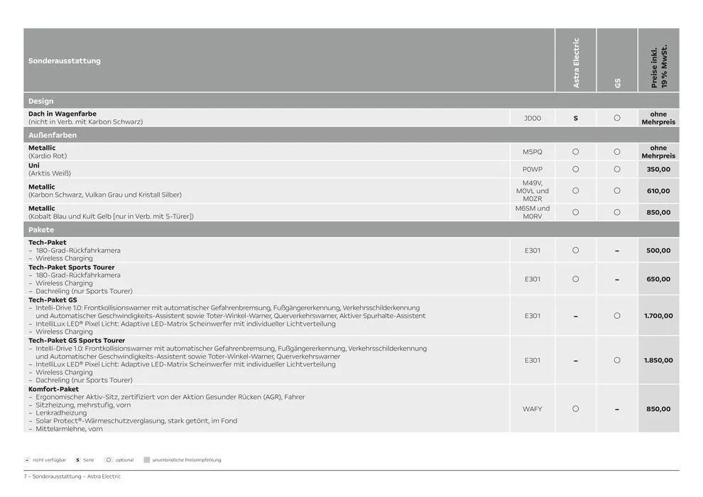 Opel Astra Electric von 23. März bis 23. März 2025 - Prospekt seite 7