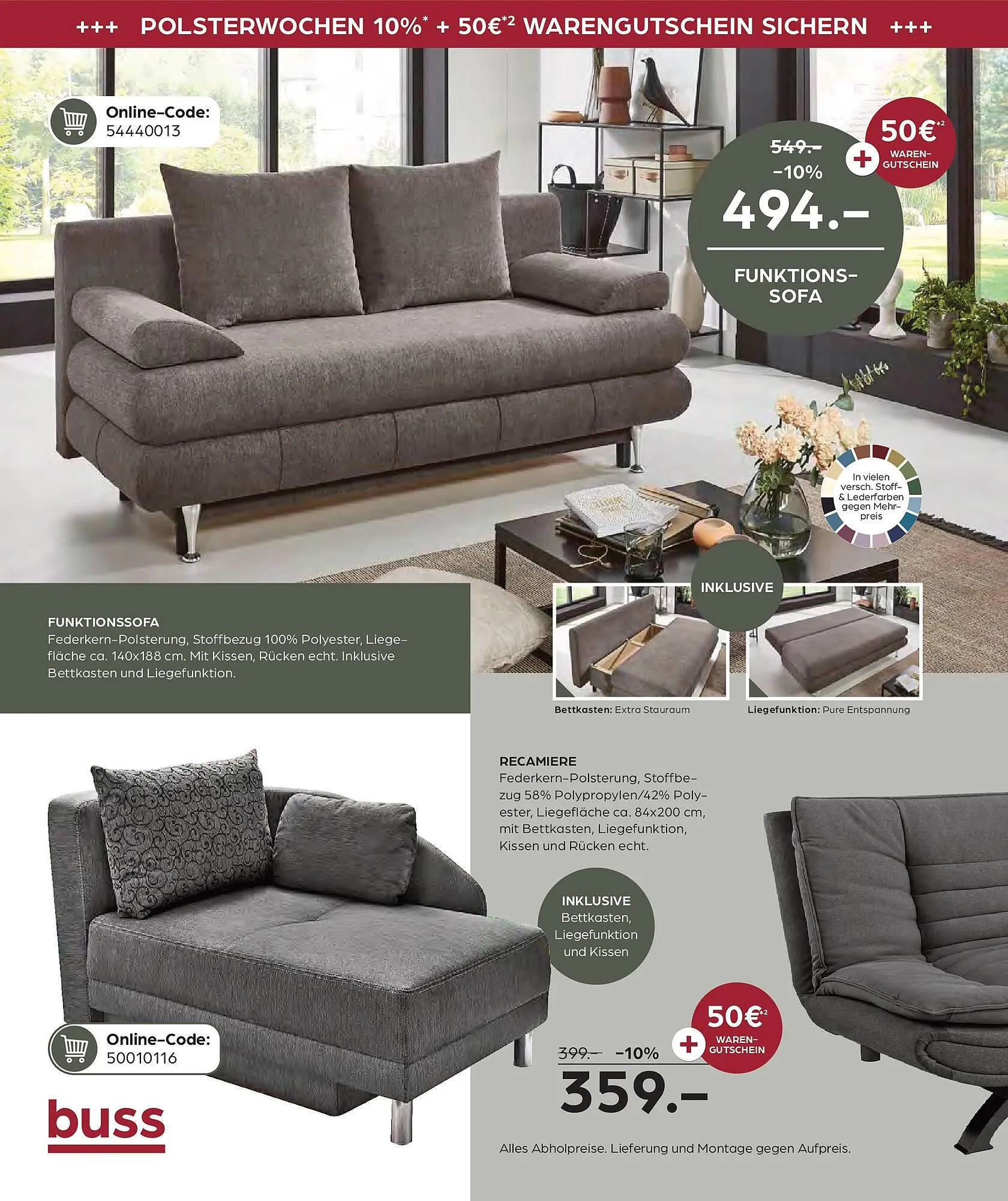 Möbel Buss Prospekt von 27. Februar bis 17. März 2025 - Prospekt seite 22