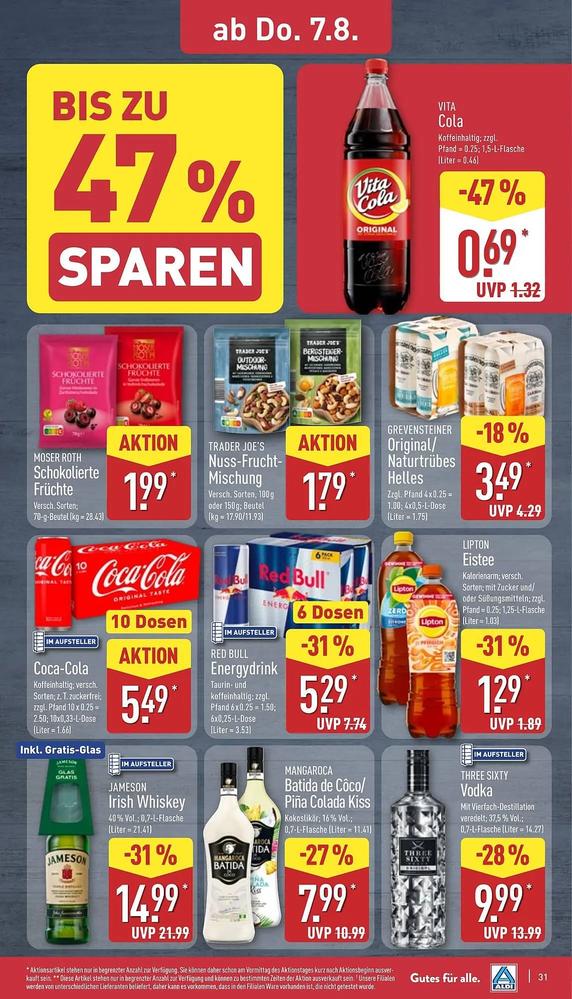 Aldi Nord Prospekt von 4. August bis 9. August 2025 - Prospekt seite 31